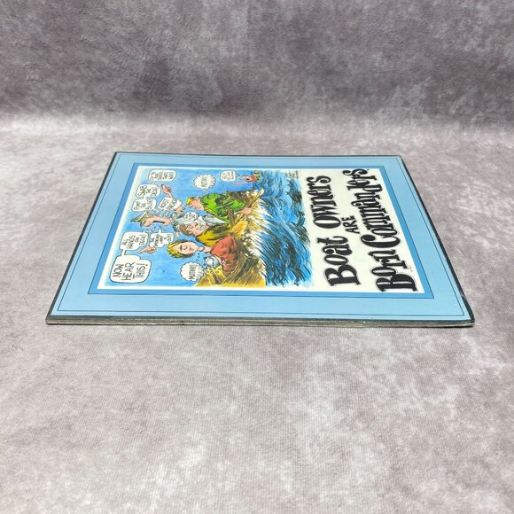 Boat Owners Are Born Commanders Parody Plaque By Frank A. Jones 1982 - Picture 4 of 7